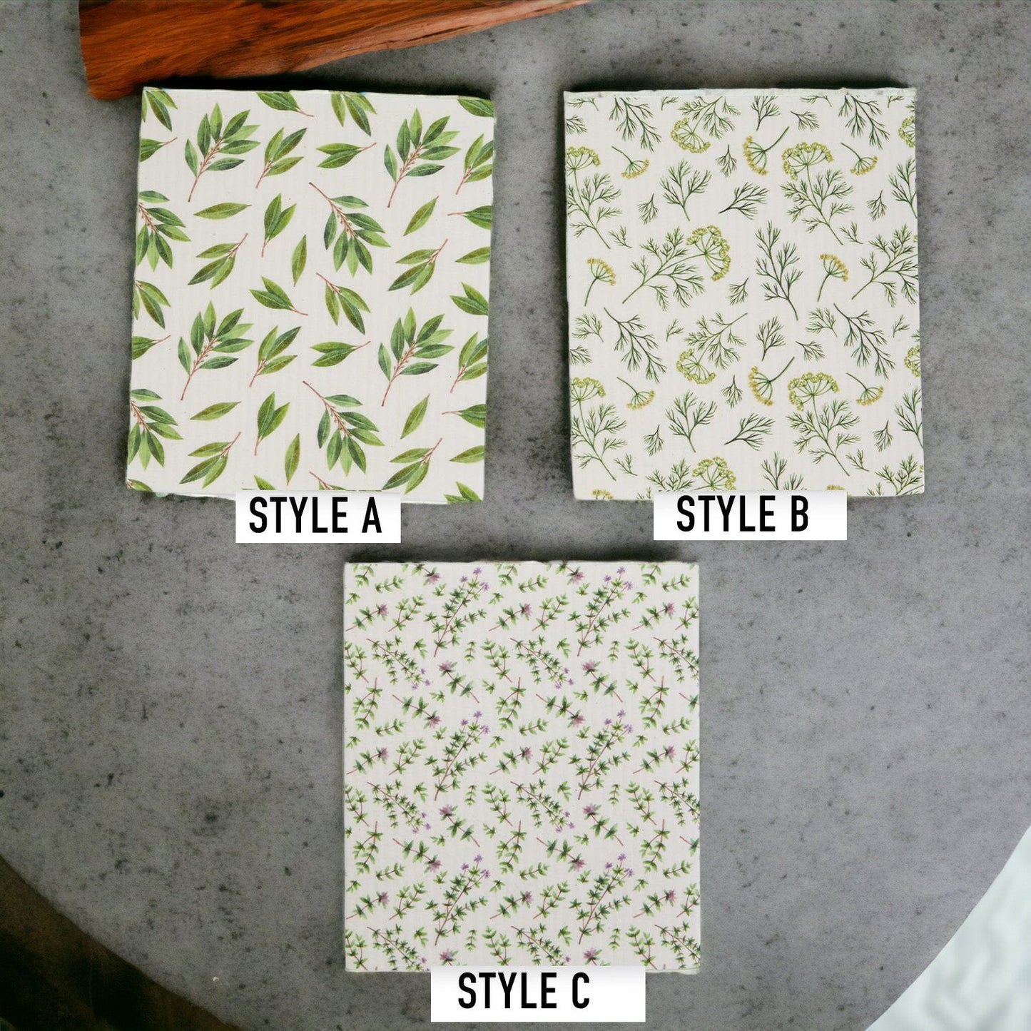 Biodegradable Kitchen Cloths 70% Cellulose 30% Cotton Eco-Friendly Reusable Set