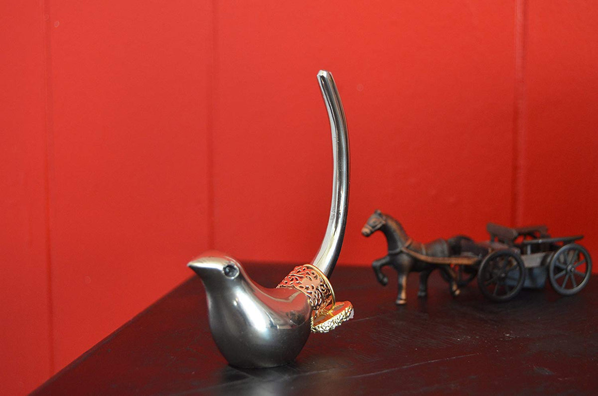 Vibhsa Silver Bird Ring Holder -Jewelry Organizer