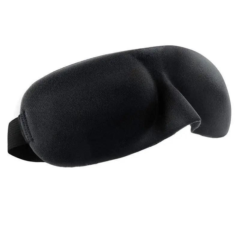 Black 3D Sleep Natural Sleeping Mask Eye Adjustable Strap Eye Mask Cover Portable Travel Blindfold Comfortable Mask For Sleeping