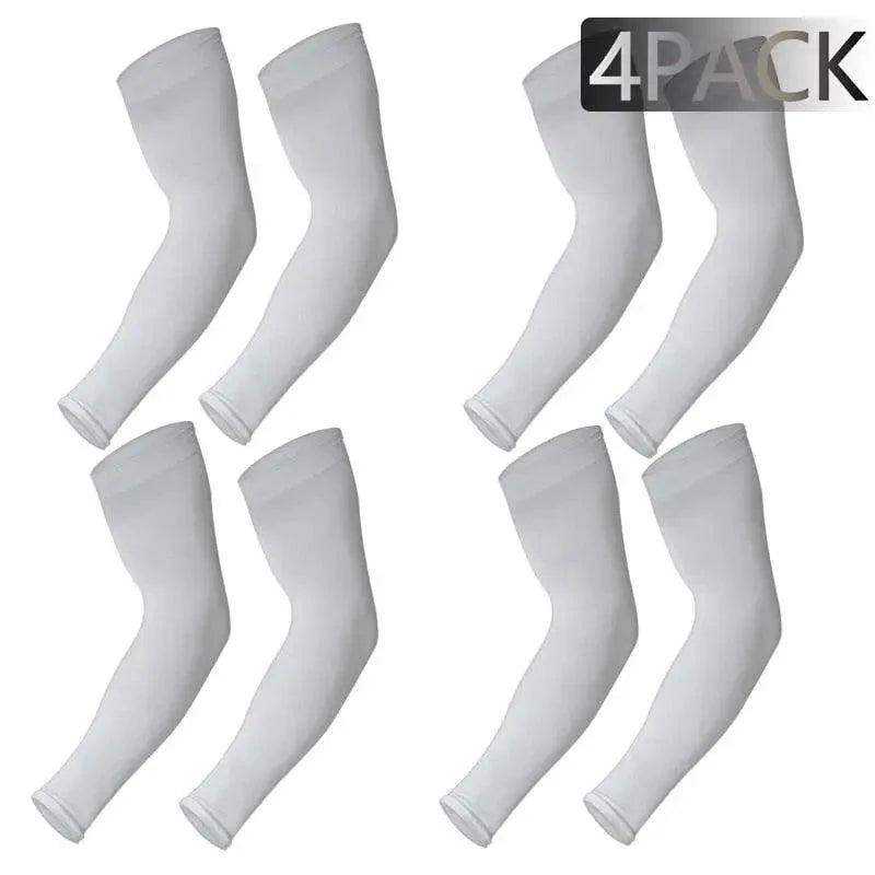 Black Men Unisex Cooling Arm Sleeves Cover Cycling Running Sun Protection Outdoor Activities Hide Tattoos Sleeve Cooling Sports Sleeve For Basketball Golf Football
