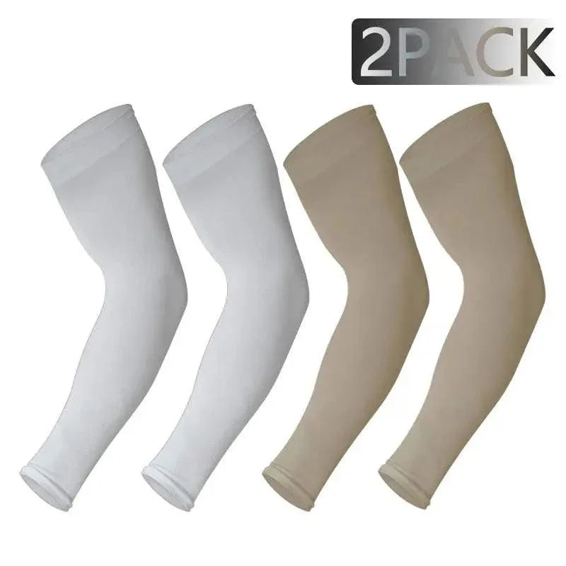 Black Men Unisex Cooling Arm Sleeves Cover Cycling Running Sun Protection Outdoor Activities Hide Tattoos Sleeve Cooling Sports Sleeve For Basketball Golf Football