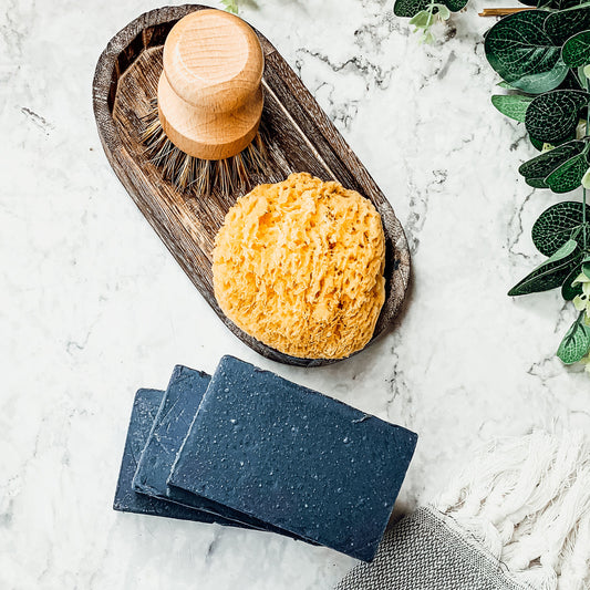 Savon Noir Pour Peau Sensible - Huiles Naturelles Non Parfumées Cadeau Pour Lui