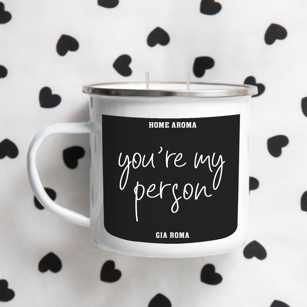 16oz Reusable Metal Candle Mug Scented Soy Candle Gift