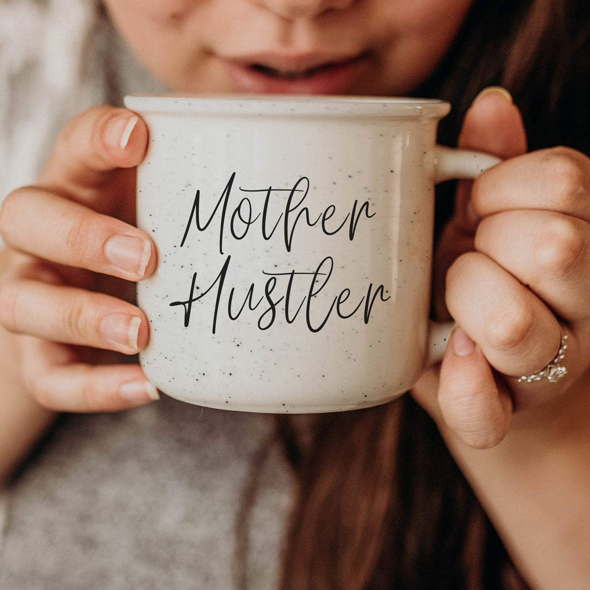 Mother Hustler 410ml Keramik-Kaffeetasse - Lustiges Mom Hustle Geschenk für Mütter