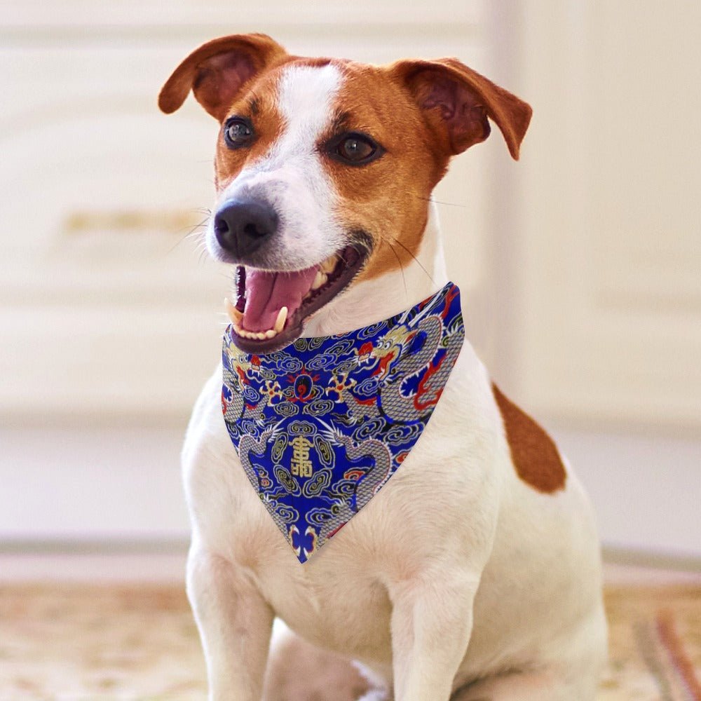 Blue Imperial Dragon Pet Scarf