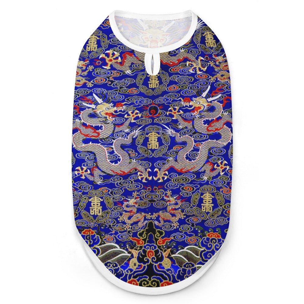 Blue Imperial Dragon Pet Vest