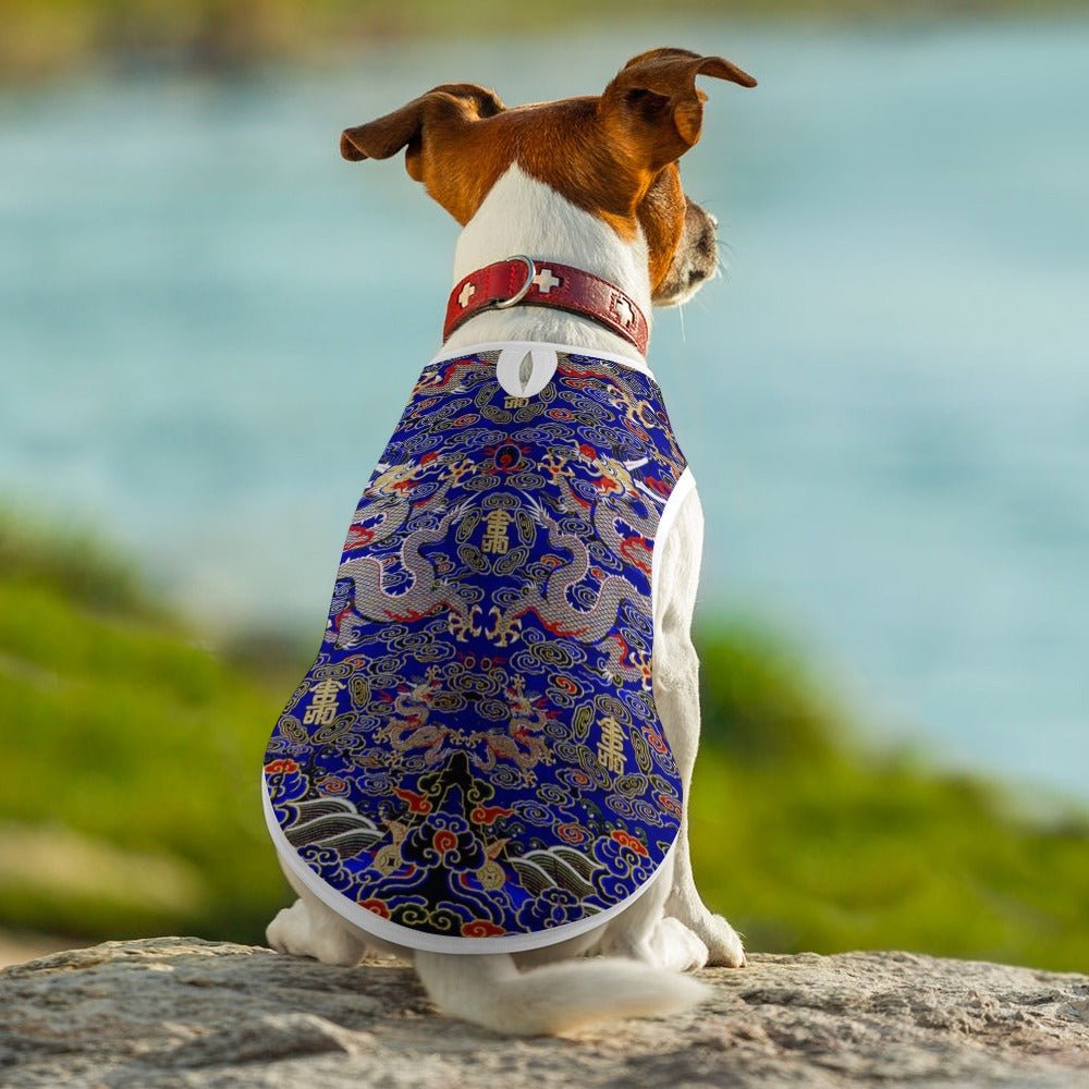 Blue Imperial Dragon Pet Vest