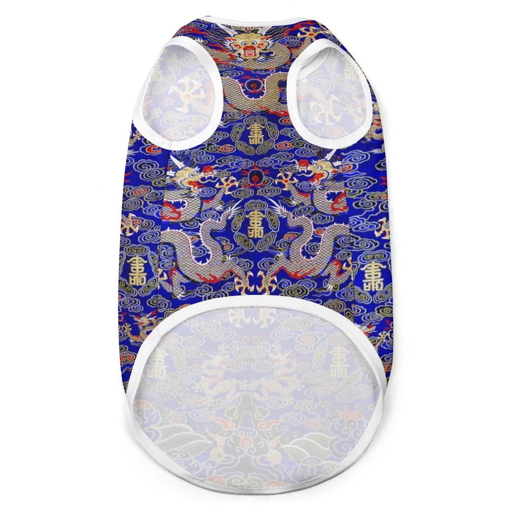 Blue Imperial Dragon Pet Vest