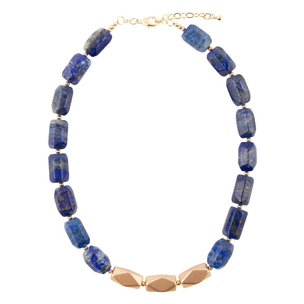 Halskette mit blauem Lapislazuli-Nugget