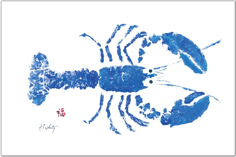 Blue Lobster Placemat | Ocean-Inspired