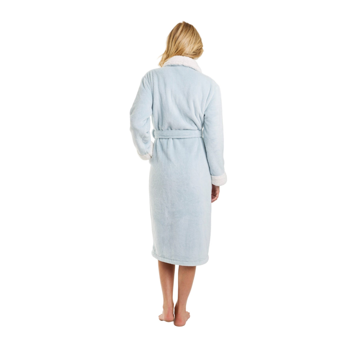 Wolkenweicher Sherpa-Fleece-Bademantel