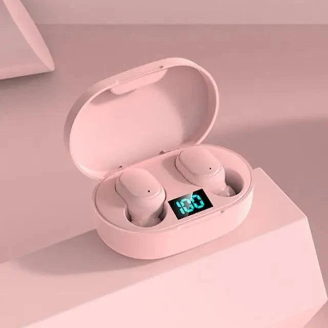 Bluetooth Earphone Wireless Ear Buds 5.0 LED Display Button Control Quality Sound Earphones in-Ear Headphones For Workouts And Running