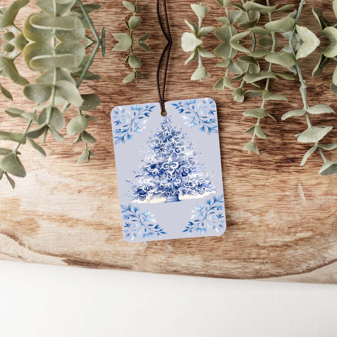 Blauer Baum Hängender Lufterfrischer Auto Zuhause Büro Duftender Ornament Feiertagsdekor Erfrischer
