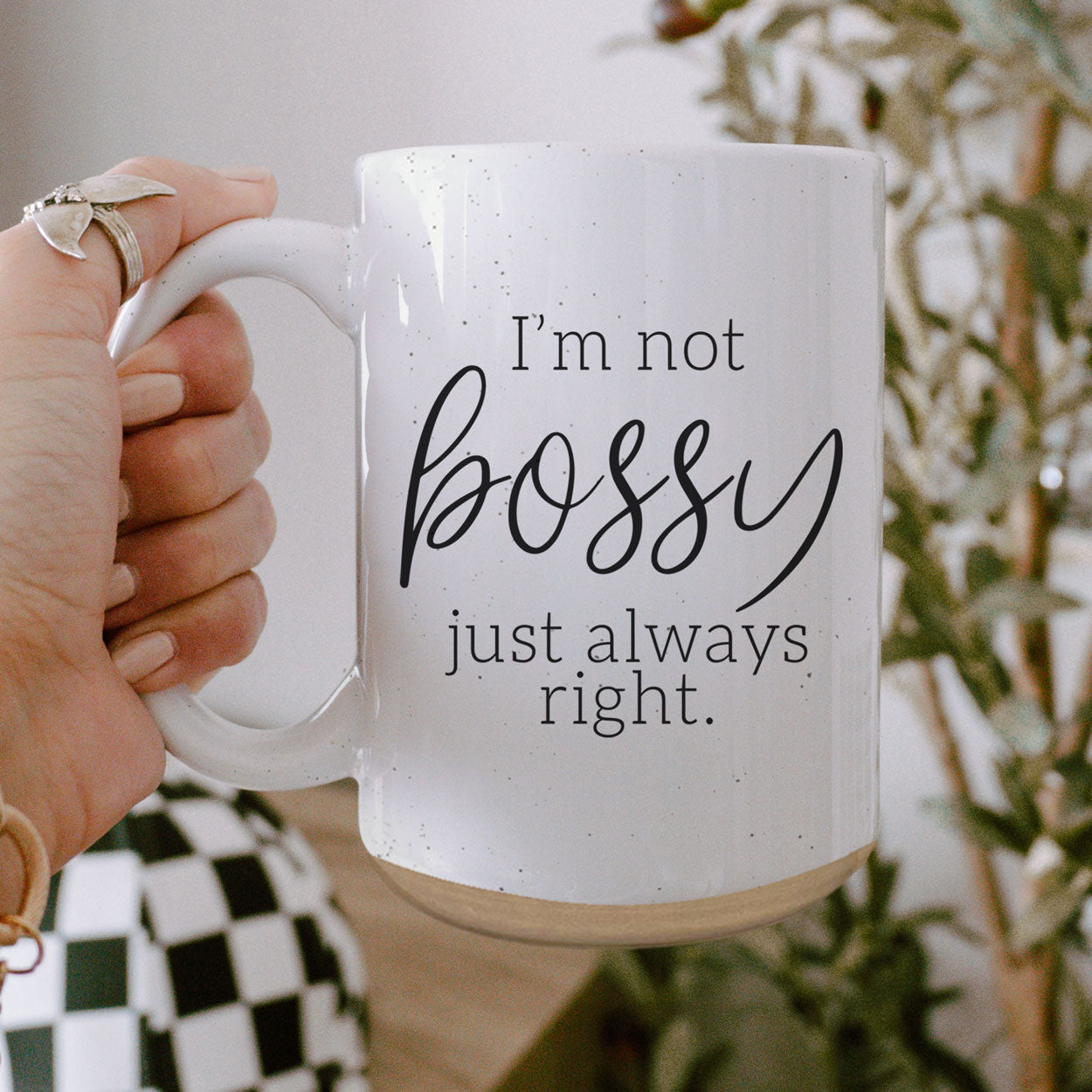 Lustige 470ml Keramiktasse Ich bin nicht herrisch, ich habe nur immer Recht Kaffee-Geschenk