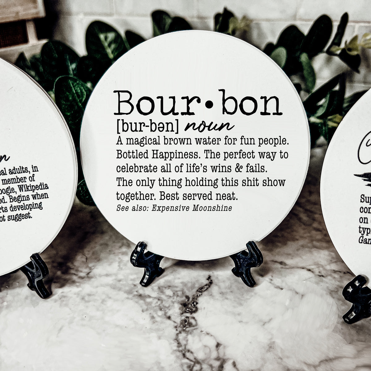 Funny Drink Definition Coasters Set Dictionary Quote Coasters For Bar And Countertop Decor