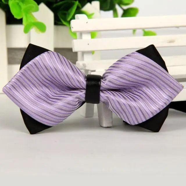 Business Black Golden Butterfly Men Bowtie Luxury Double Layer Pointed Classic Bow Tie Lovely Men Gift For Office And Meetings
