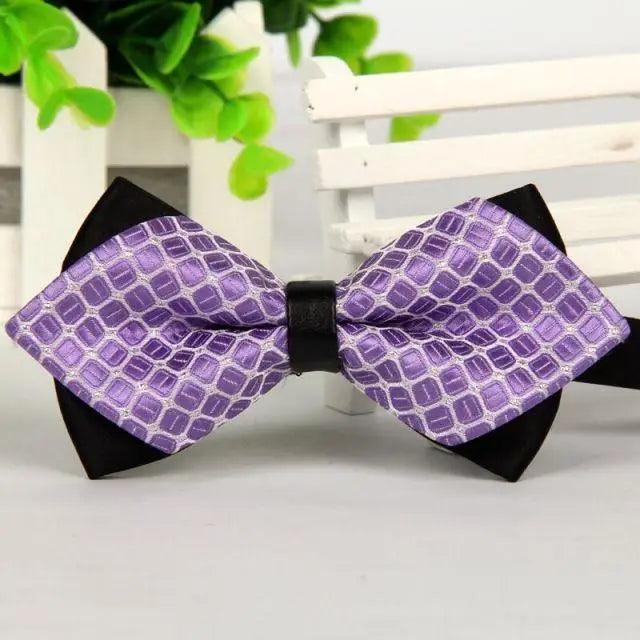 Business Black Golden Butterfly Men Bowtie Luxury Double Layer Pointed Classic Bow Tie Lovely Men Gift For Office And Meetings
