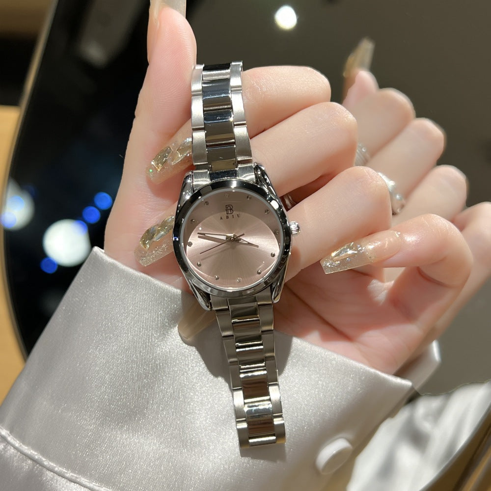 Exquisite Ladies Steel-band Wristwatch