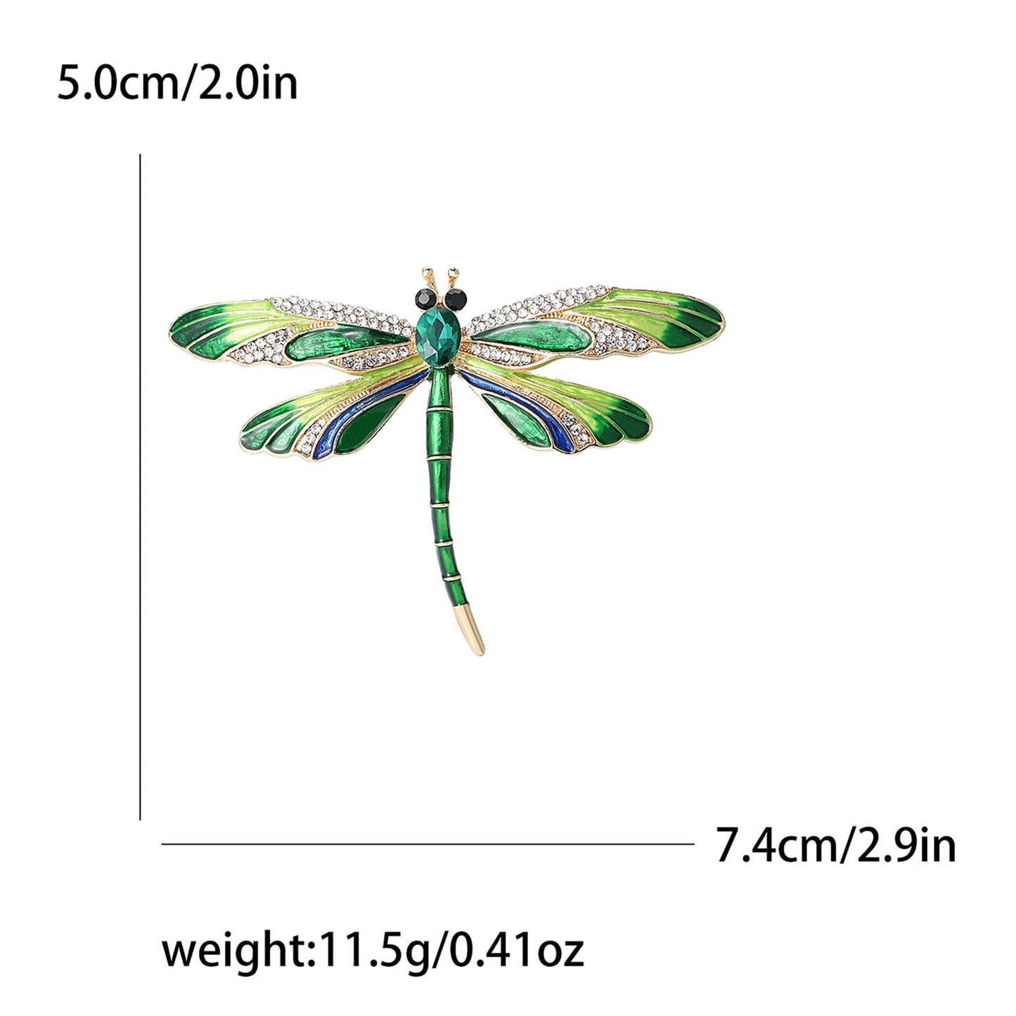 Creative Alloy Enamel Dragonfly Brooch For Women