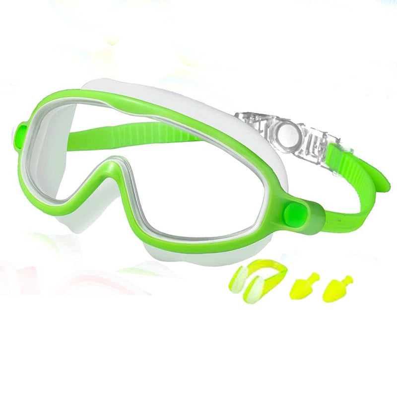Children's Swimming Goggles HD Waterproof Anti-fog Large Frame Swimming Goggles