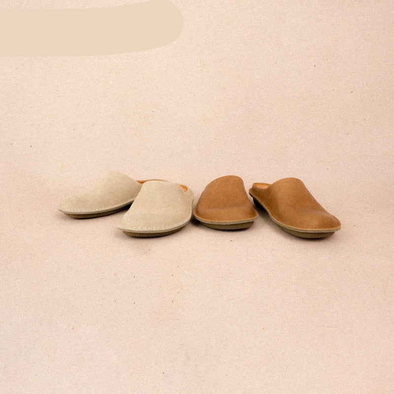 Soft Soled Lazy Toe Slippers For Wearing Outside