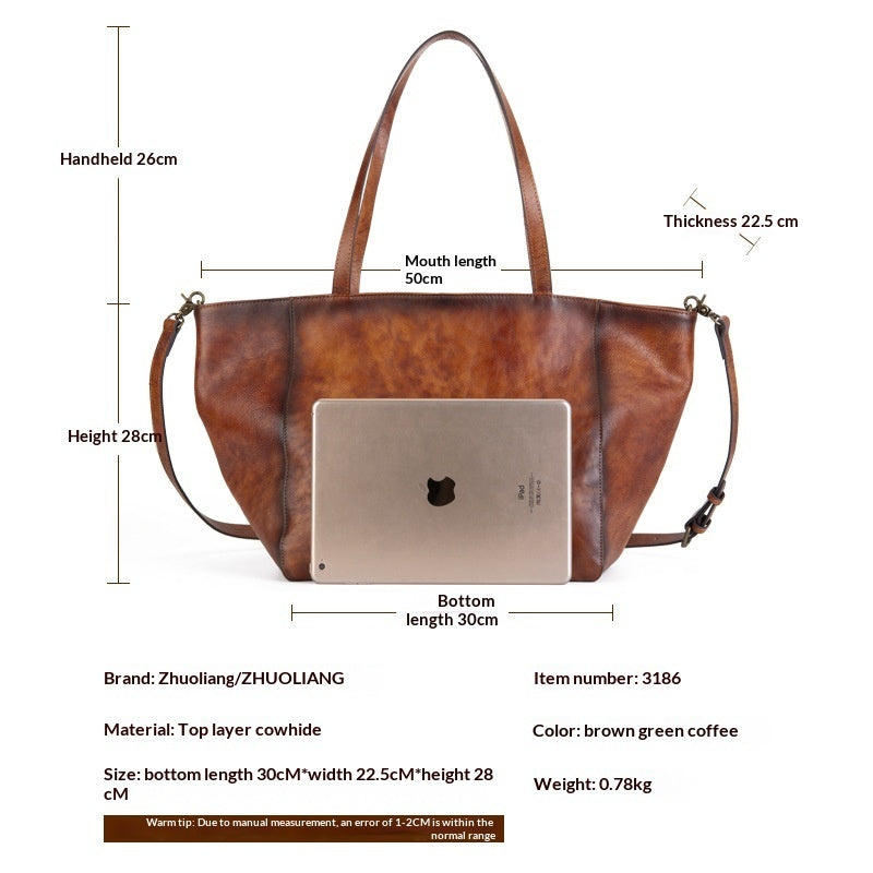 Womens Fashionable Large-Capacity Shoulder Crossbody Bag
