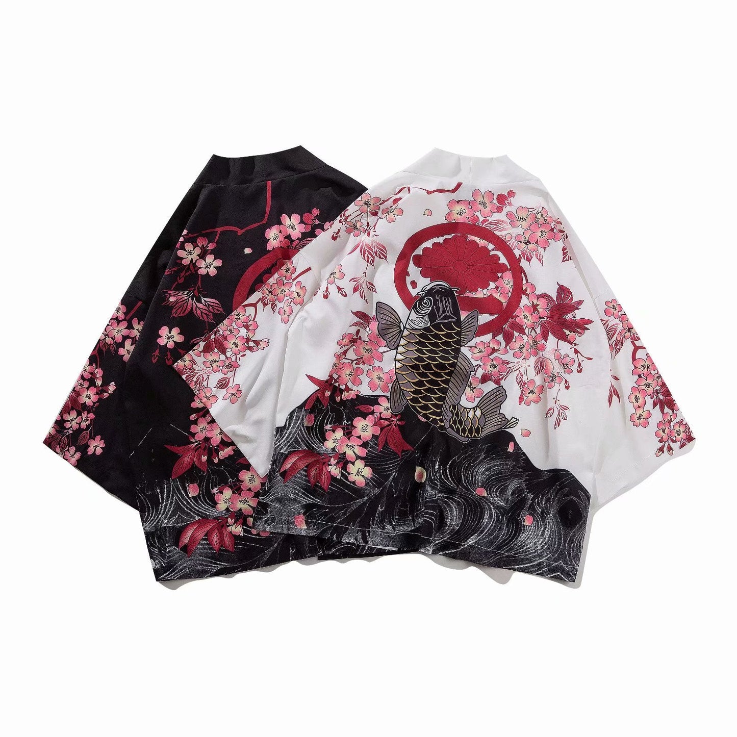 YC70018 Kimono "Fische im Teich"