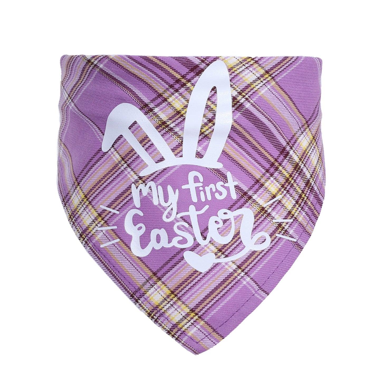 Easter Bunny Pet Triangle Towel Single Layer