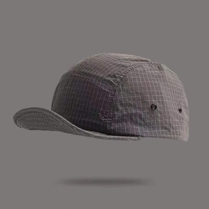 Men's And Women's Retro Checkered Classic Five-panel Casual Style Quick-drying Short Brim Baseball Cap, Daily Outing Versatile Sun Hat