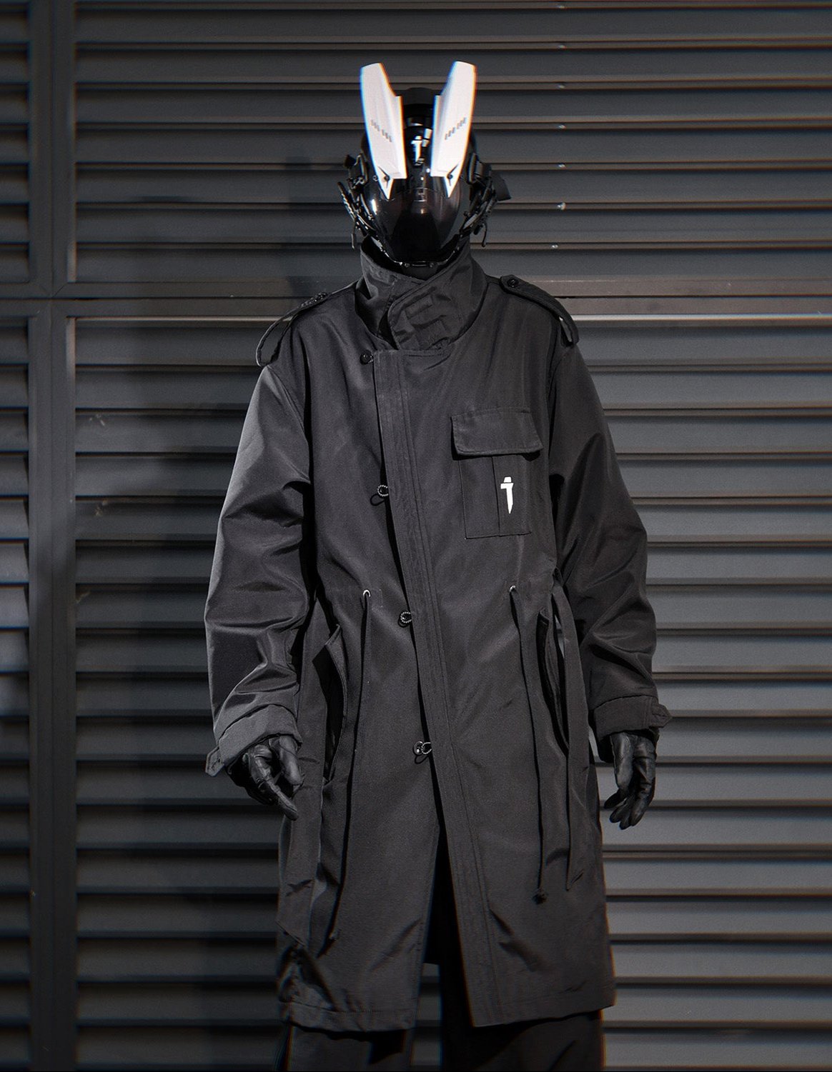 HiJ38 I-Tech Anorak Trenchcoat