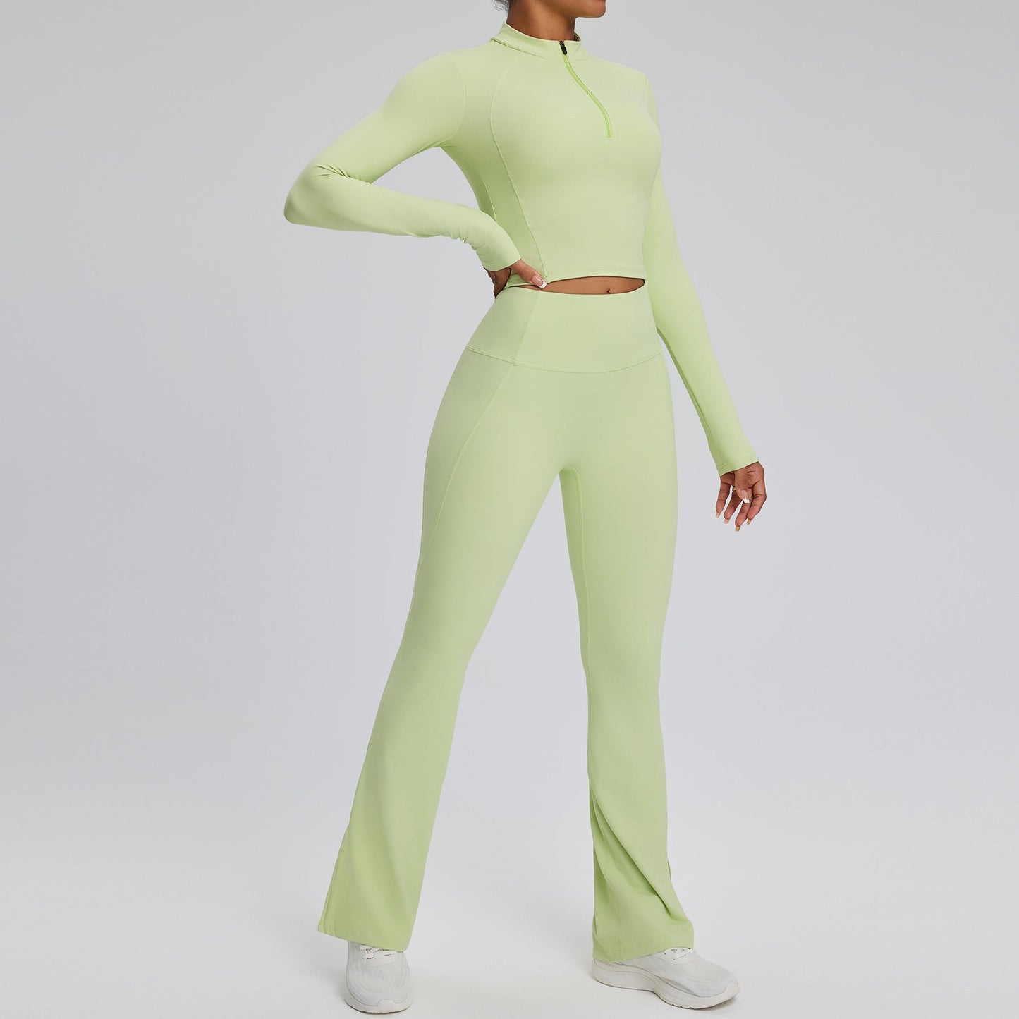 Womens Quick-Dry Long-Sleeve Yoga Wear For Europe And The US