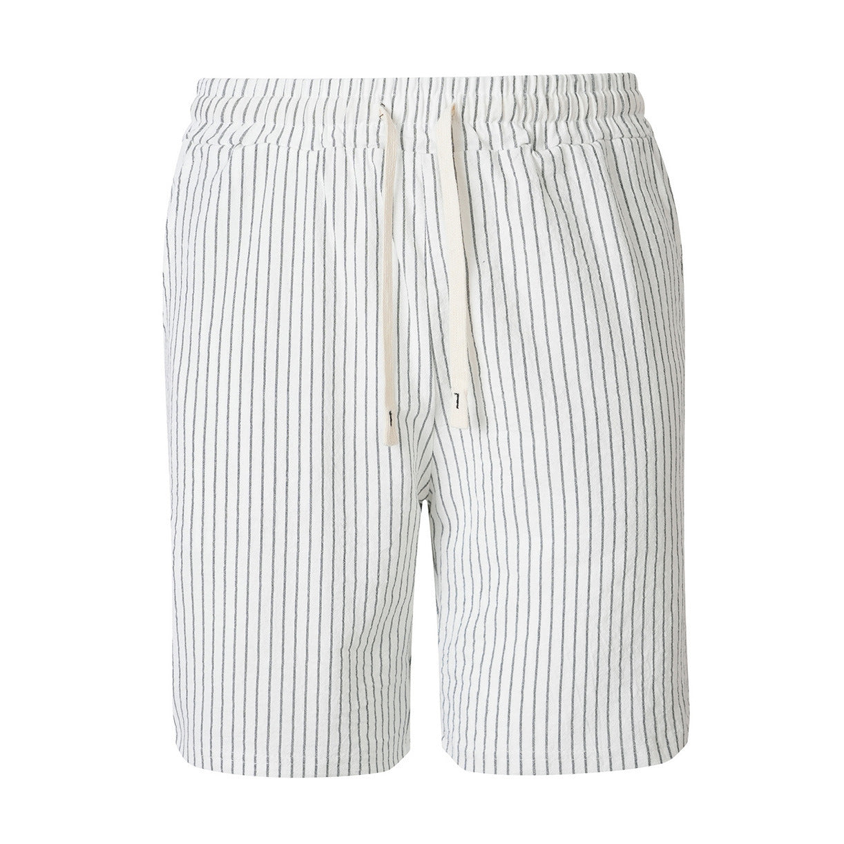 Mens Casual Sporty Striped Drawstring Shorts