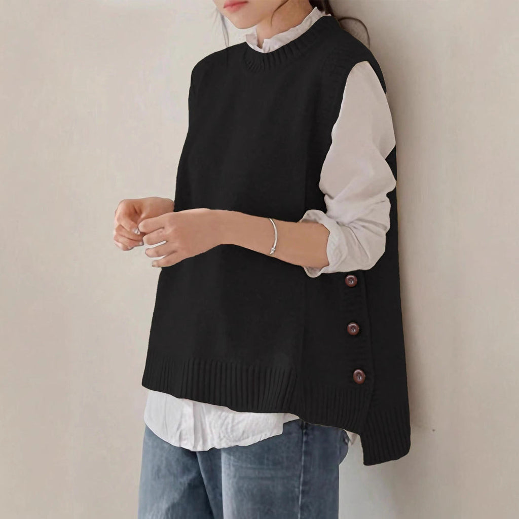 Womens Retro Sleeveless Sweater Vest