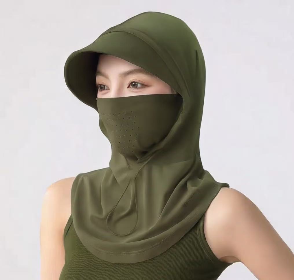 Sunscreen Face Mask With Hood Full-face UV Protection