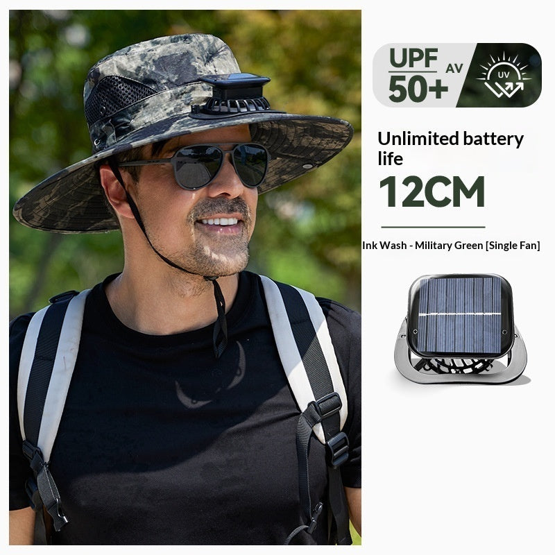 Spray Fan Hat Cooling Sunshade Fisherman Hat