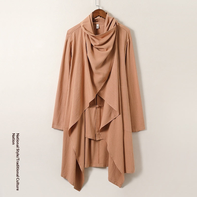 Linen Hanfu Casual-style Trench Coat Tang-style Shirt