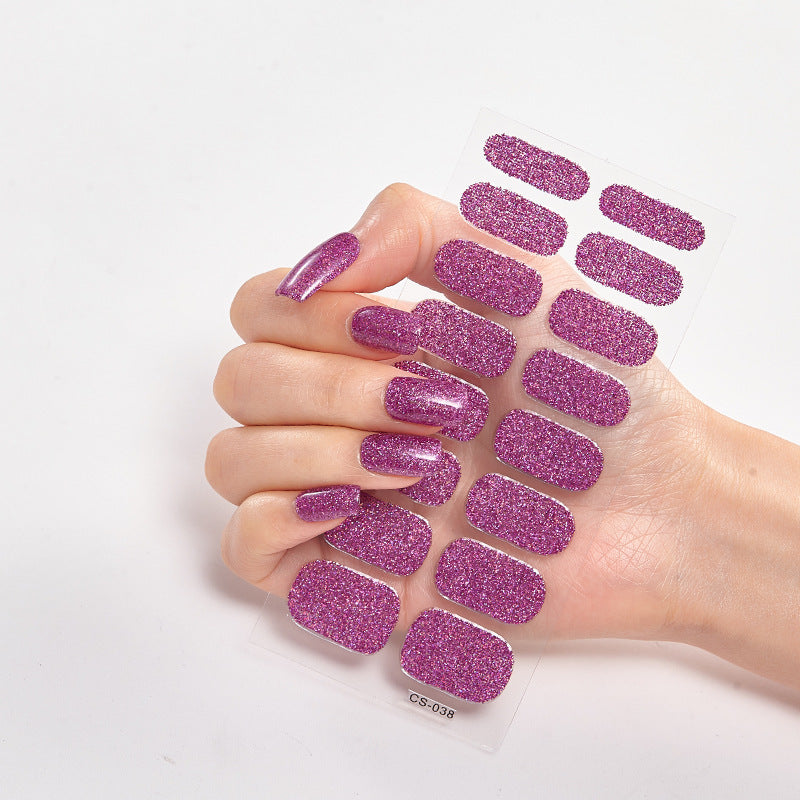 Amazon Sources 16 Small Stickers Gradient Onion Powder Nail Stickers