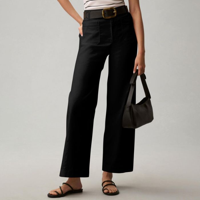 Plus Size High Waisted Slimming Solid Color Suit Pants
