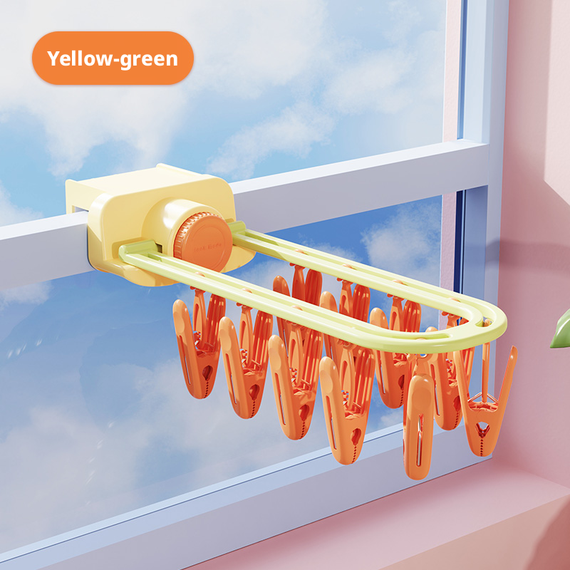 Balcony sock rack-rice coffee-ABS-1 piece