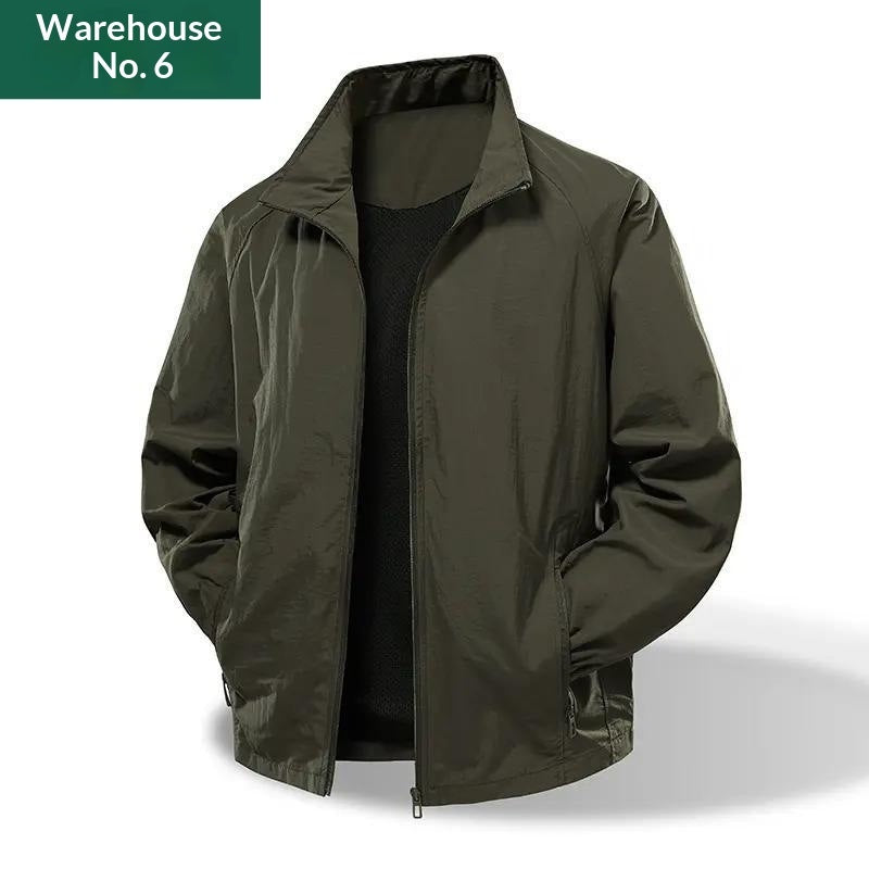 Versatile Loose-fit Stand-collar Jacket American-style Water-repellent