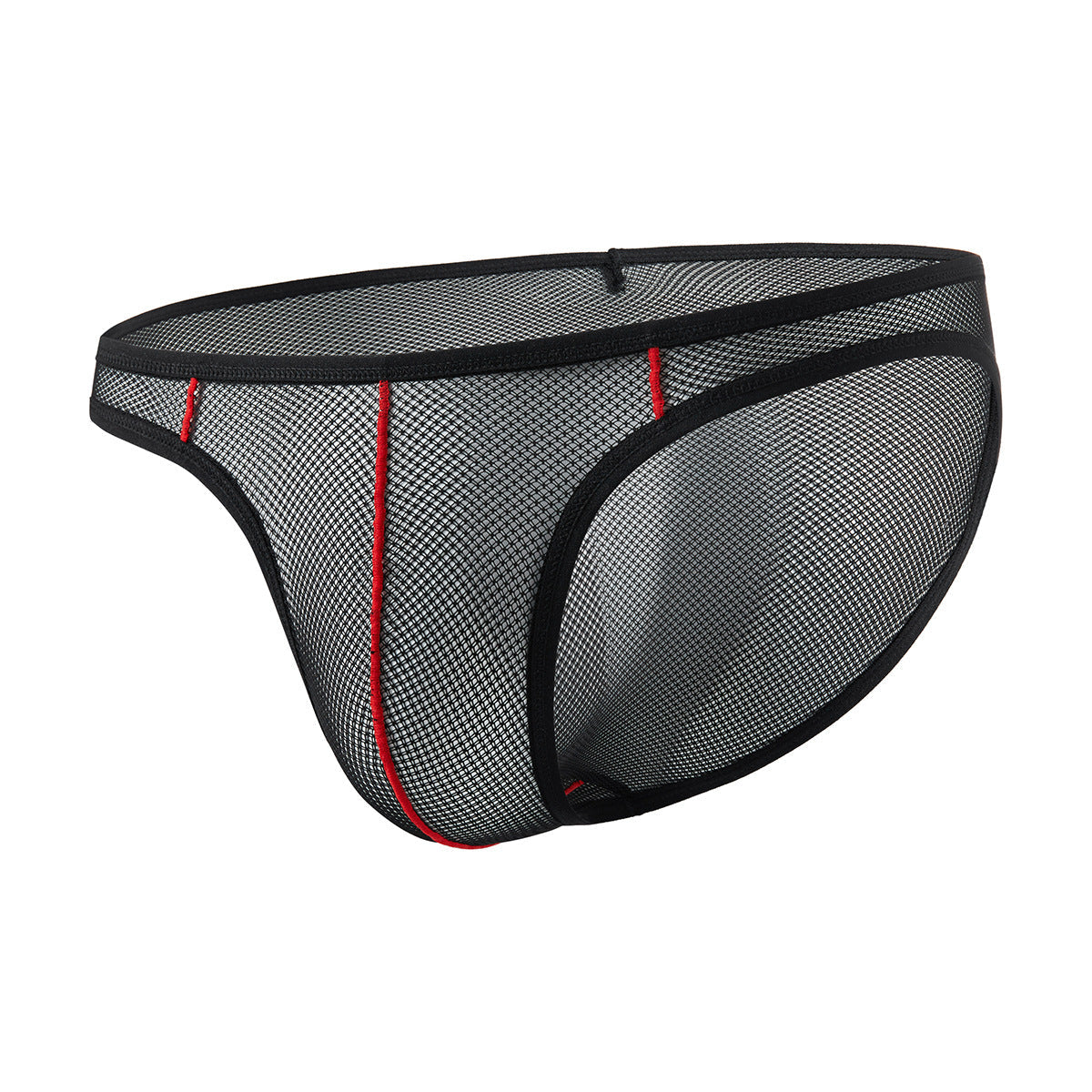 Men's Mesh Sexy Low Waist Transparent Ice Silk Thin