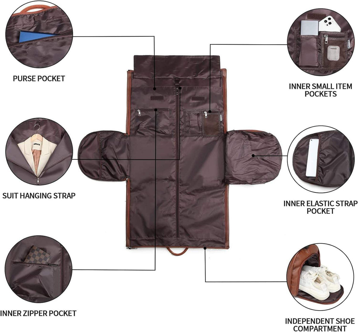 Large Capacity Folding Travel Lever Bag