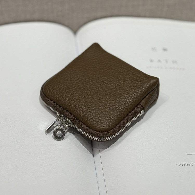 First-layer Cowhide Jewelry Pouch Mini And Convenient