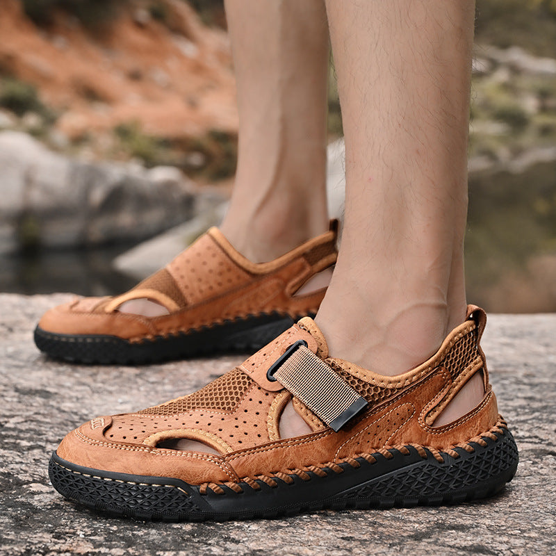 Breathable New Mens Closed-Toe Sandals