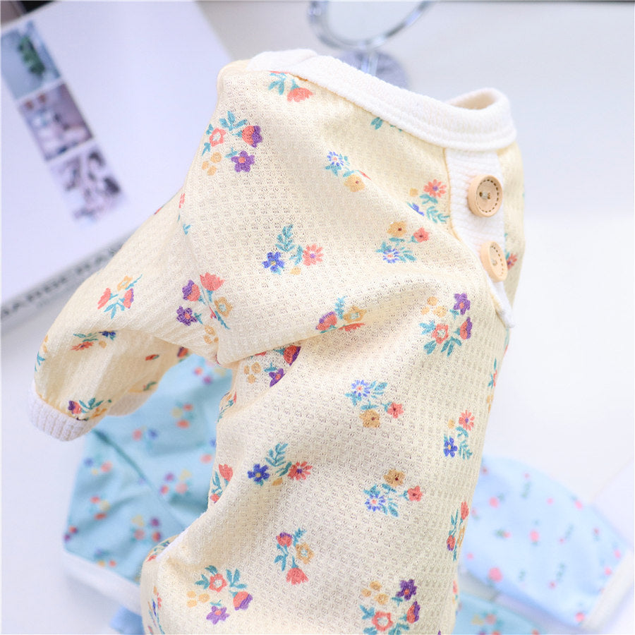 Pet Dog Summer Four-legged Homewear Pajamas