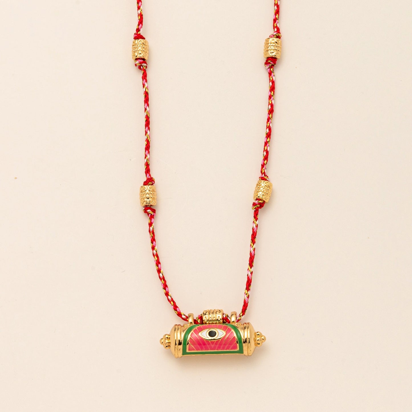 Evil Eye Kaleidoscope Necklace Clavicle Chain