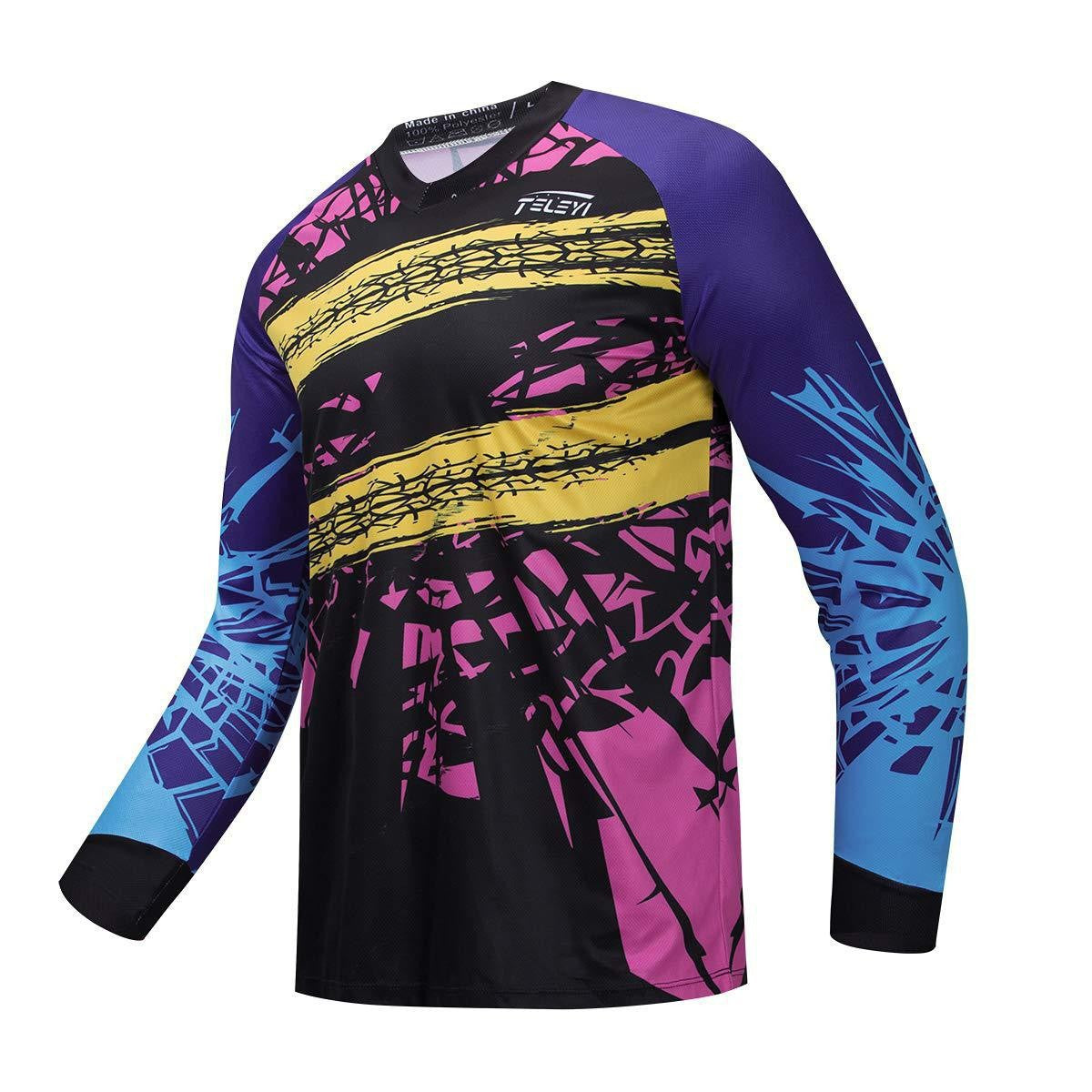 V-neck 3D Digital Print Long Sleeve