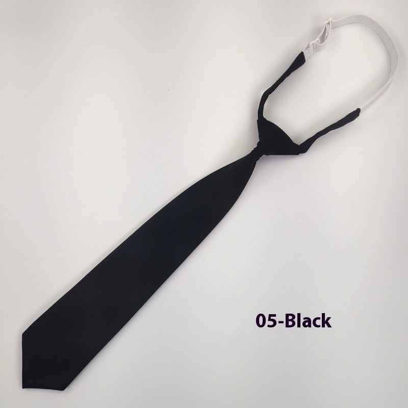 Solid Color Navy Blue Tie Men's Tie