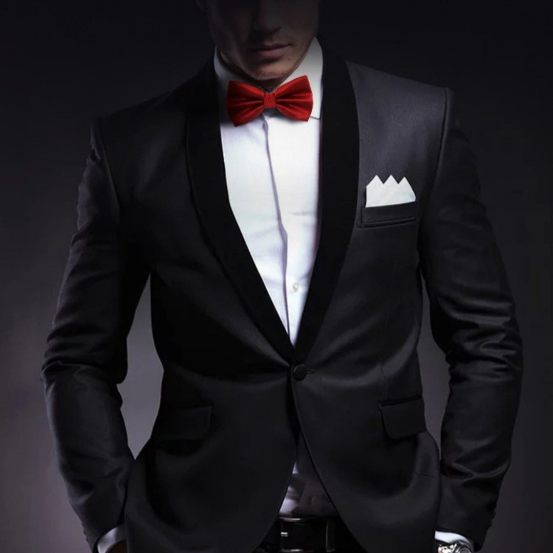 Men's Solid Color Formal Wear Wedding Business Casual Groom Groomsman Bow Tie