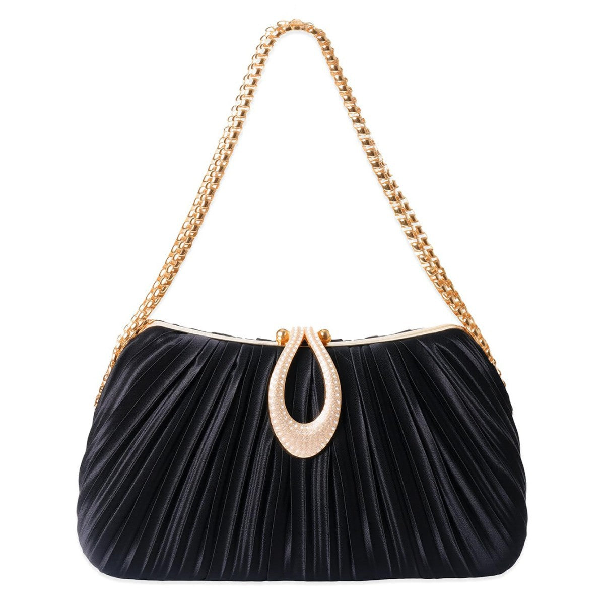 New Satin Pleated Evening Bag For Women